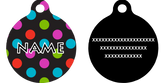 Gumballs Polka Dot HD Dog ID Tag